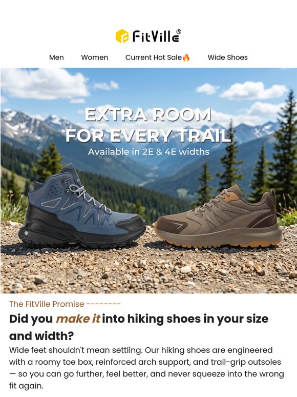 Still Searching for Hiking Shoes in Your Width? 👀