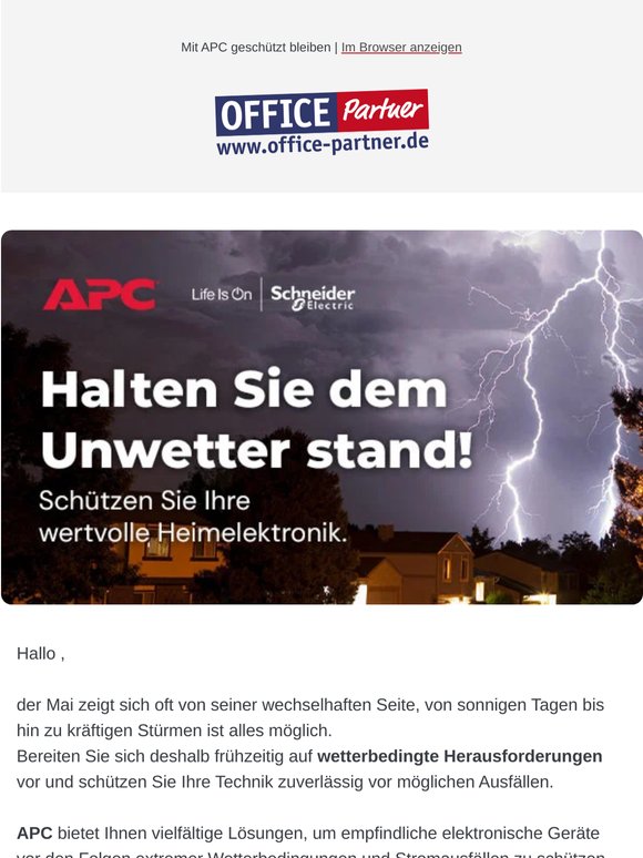 Schützen Sie Ihre Technik schon vor Stromausfällen?