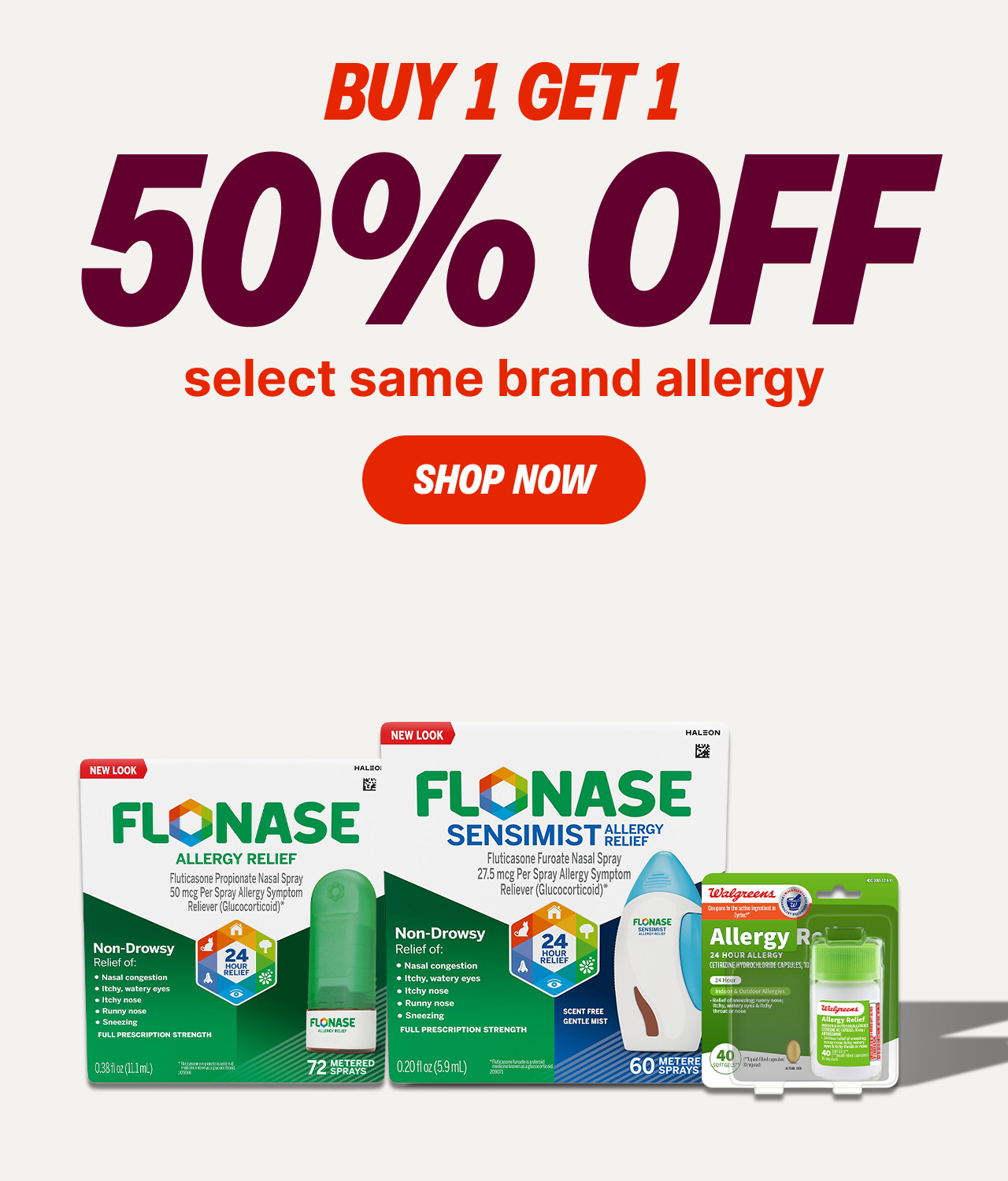 BOGO50 select same brand allergy