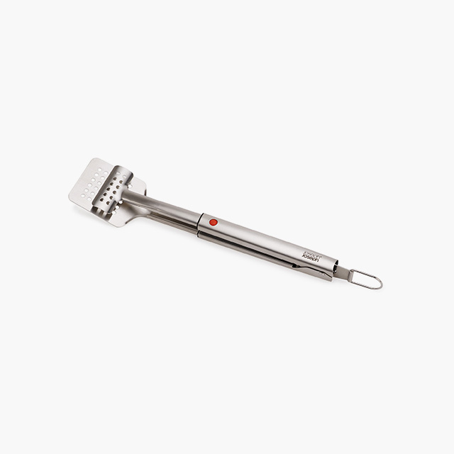 GrillOut™ Stainless-Steel BBQ Turner Tongs with Extending Handle