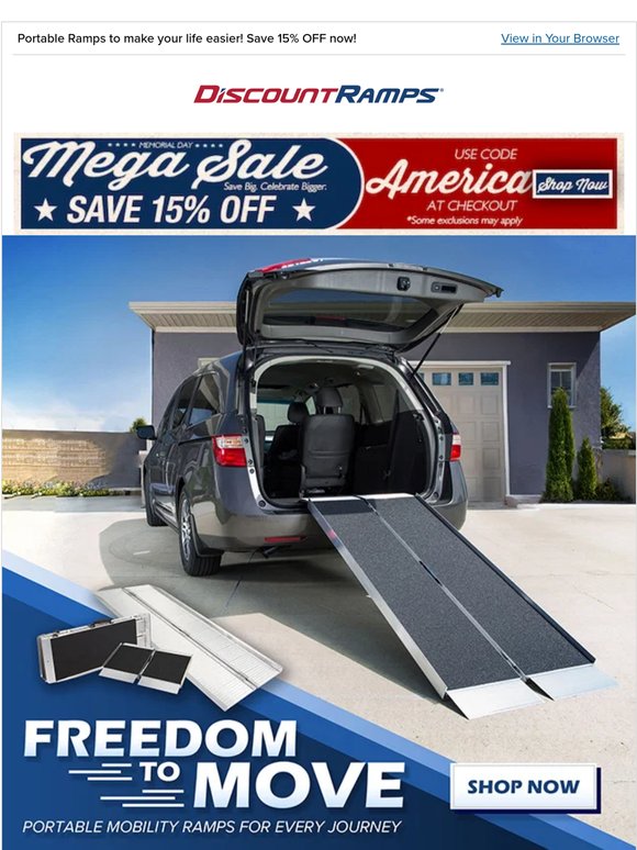 Get Ready to Move: Shop Portable Ramps!