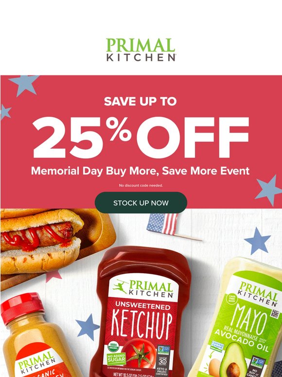 Memorial Day savings starts NOW 🇺🇸