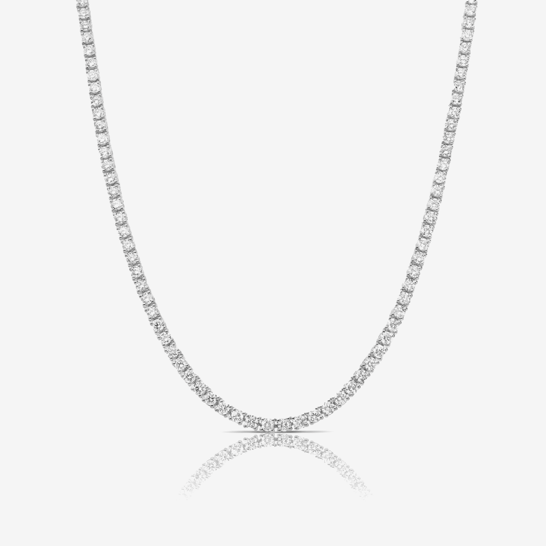 Diamond tennis necklace