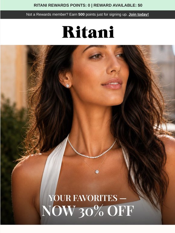 📢 Diamond Jewelry, Wedding Rings & More — 30% Off