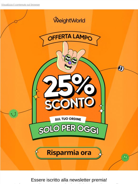 — —, Solo Per Gli Iscritti: 25% Di Sconto Sull'Ordine Fino A Mezzanotte 🔐