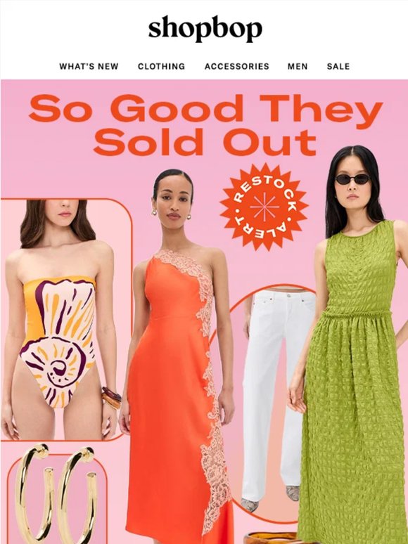 Restock alert (they're so back)
