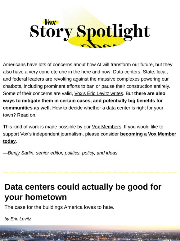 Data centers could actually be good for your hometown