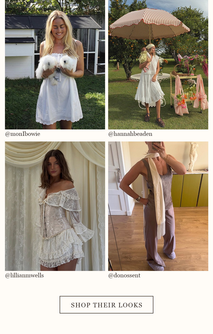 SHOP THEIR LOOKS
