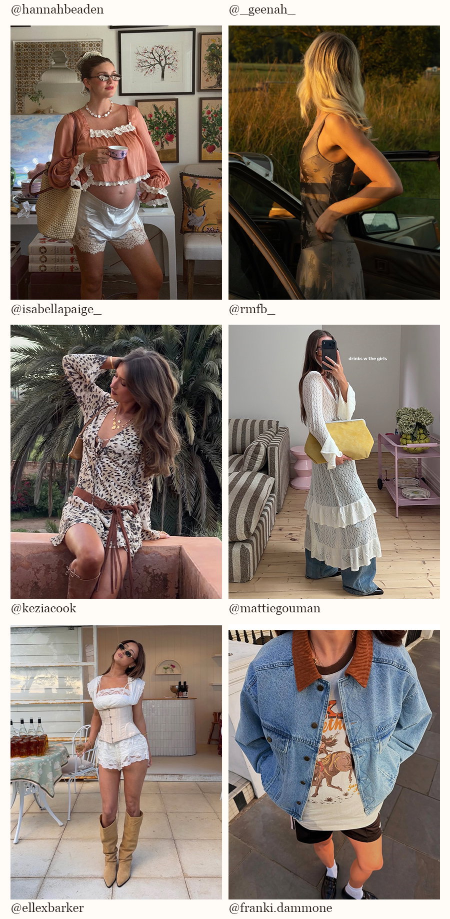 SHOP THEIR LOOKS