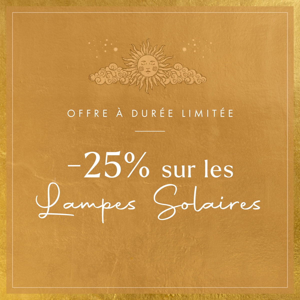 Vente flash: -25% sur les lampes solaires