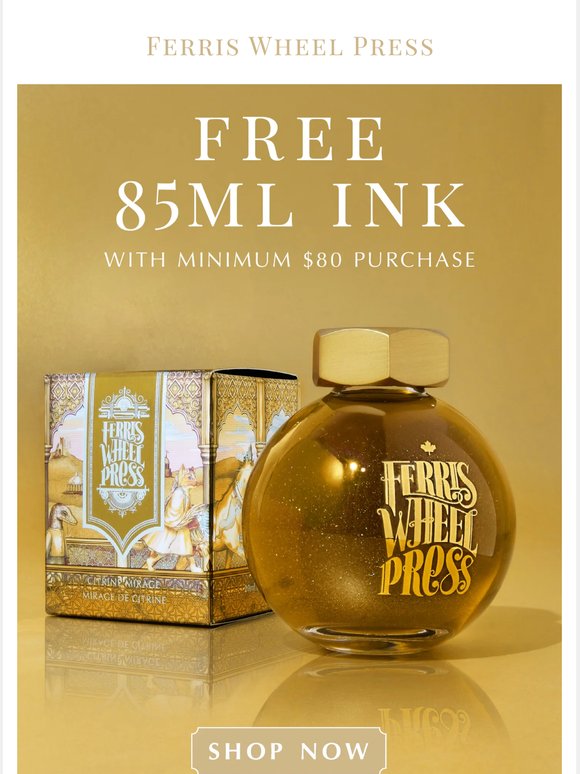 Add $80 to Cart, Claim Your Free Ink