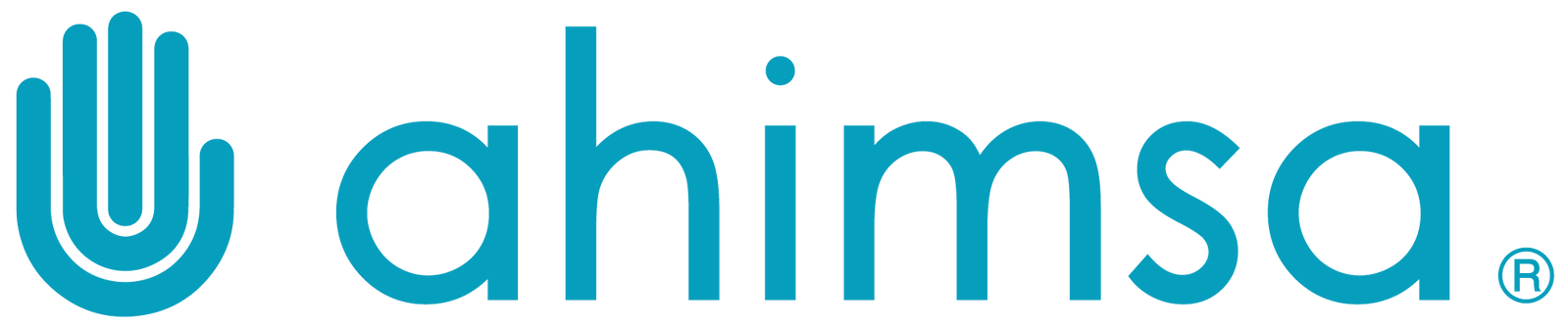 Ahimsa Hand Logo