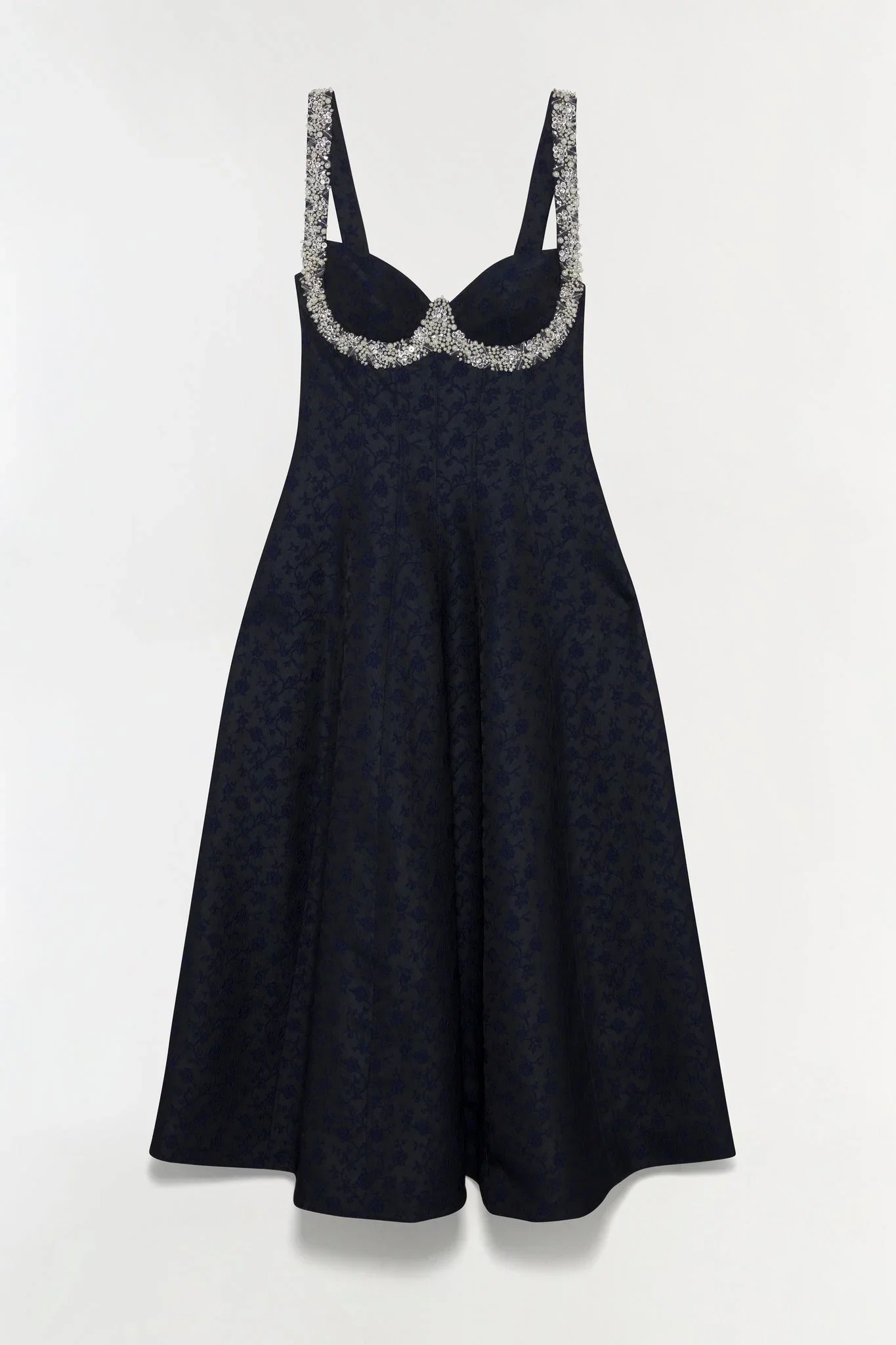 Charlotte Jacquard Midi Dress