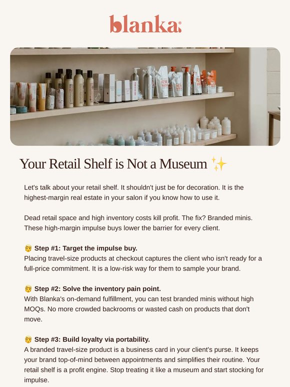Your Retail Shelf is Not a Museum ✨
