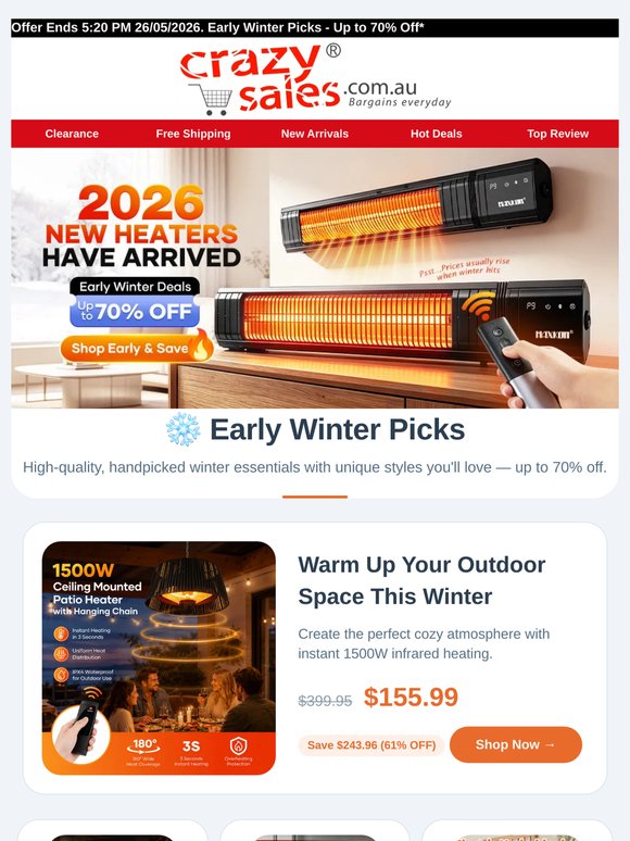 Early Winter Picks ❄️ Up to 70% Off