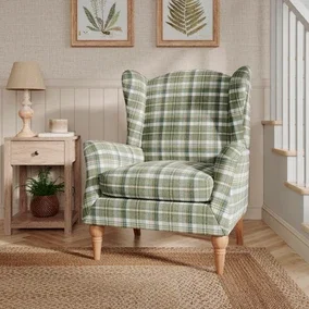 Charnwood Check Occasional Armchair