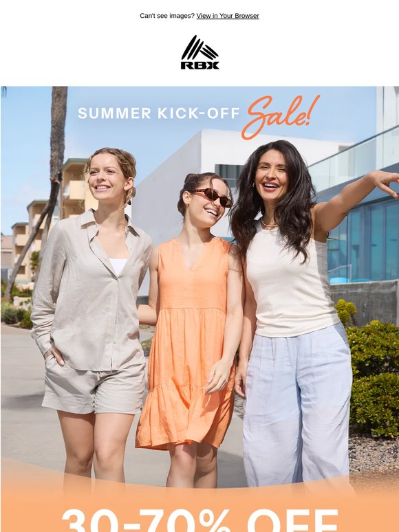 Starting Now: 30-70% Off Styles!