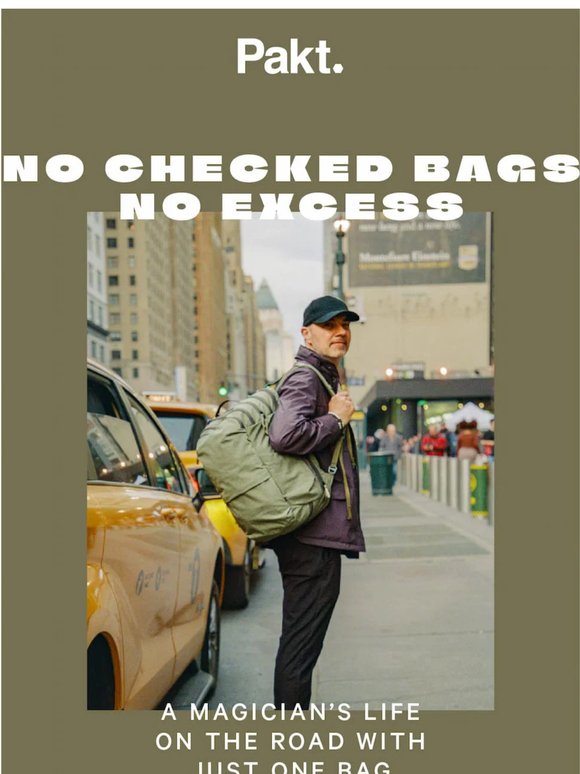 One-bag travel secrets from a magician