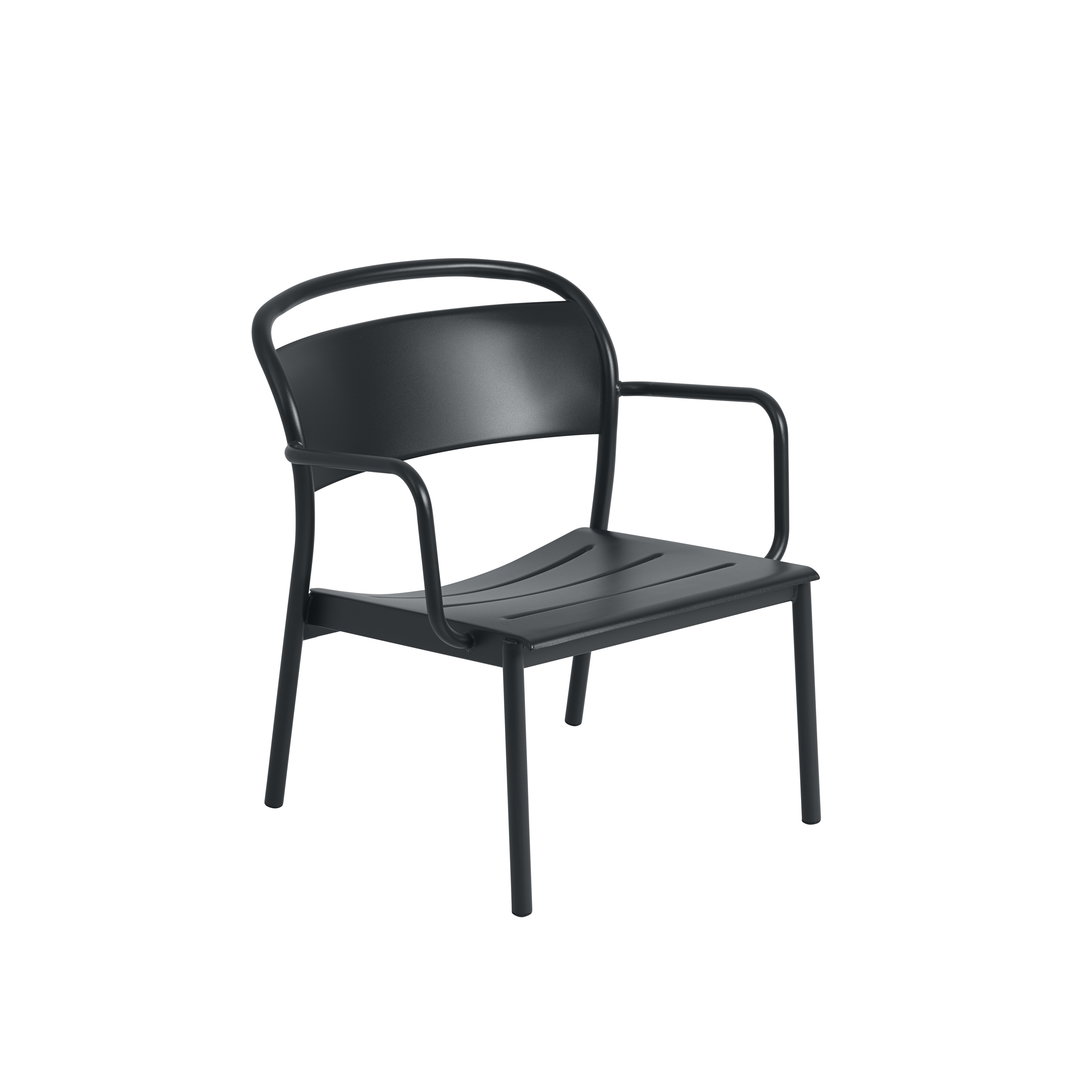 Linear Steel Lounge Armlehnstuhl