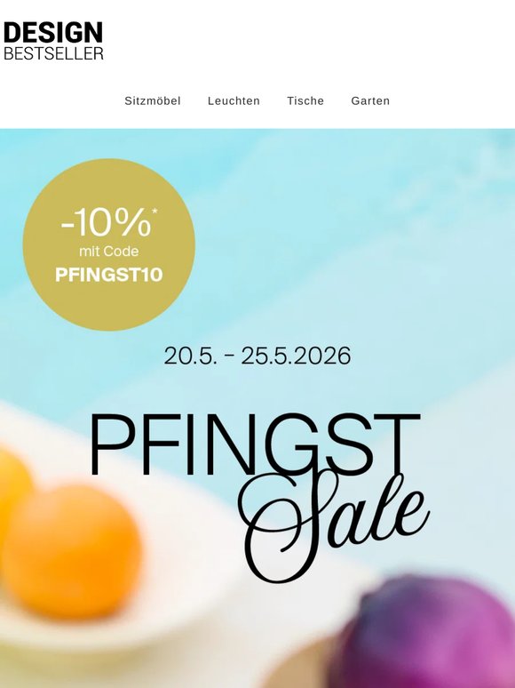 Pfingstwochenende mit 10%* Rabatt
