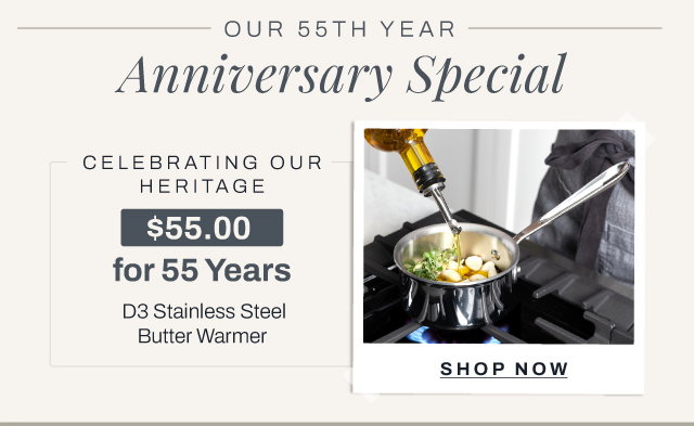 D3 Stainless steel butter warmer