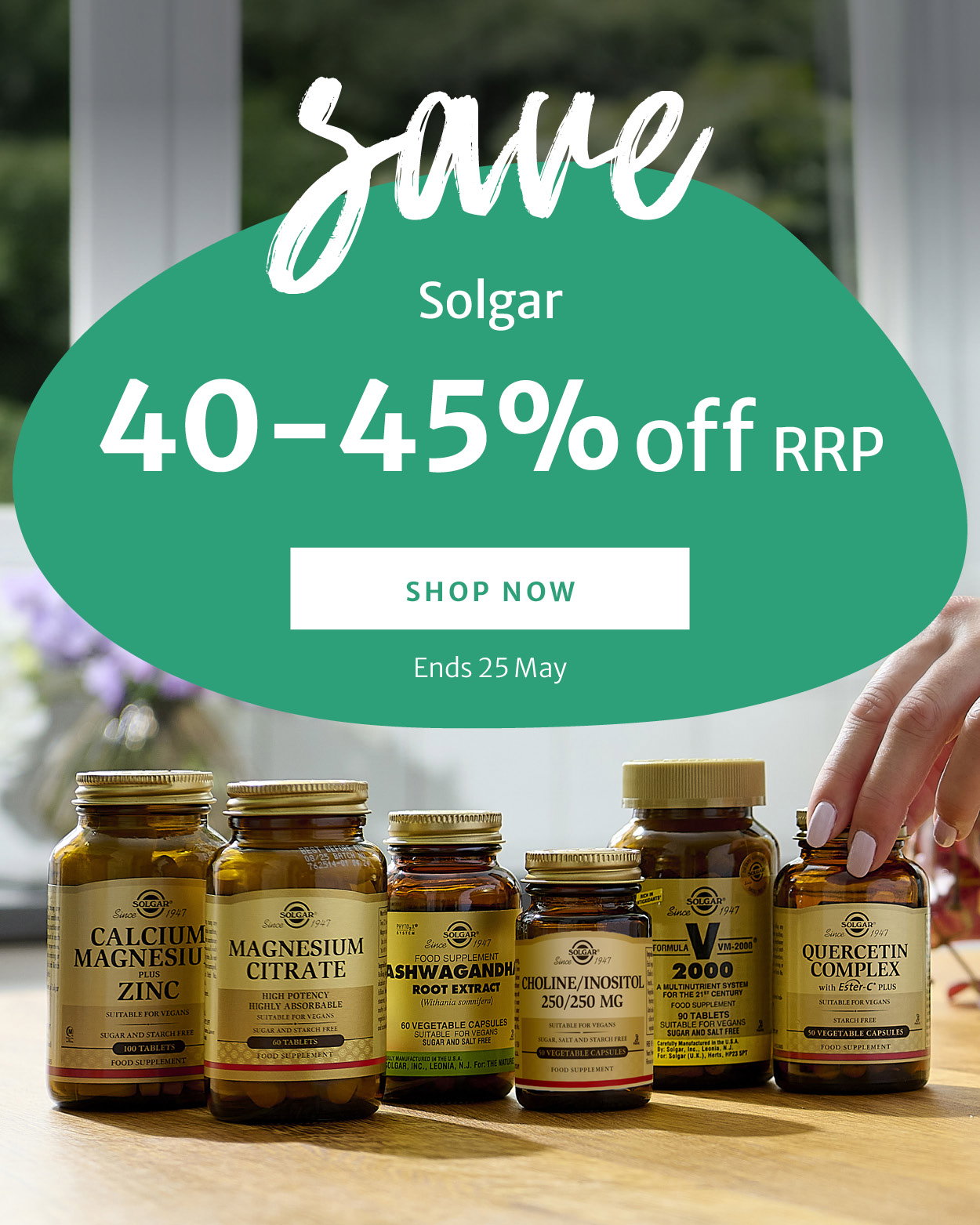 40-45% off RRP on Solgar