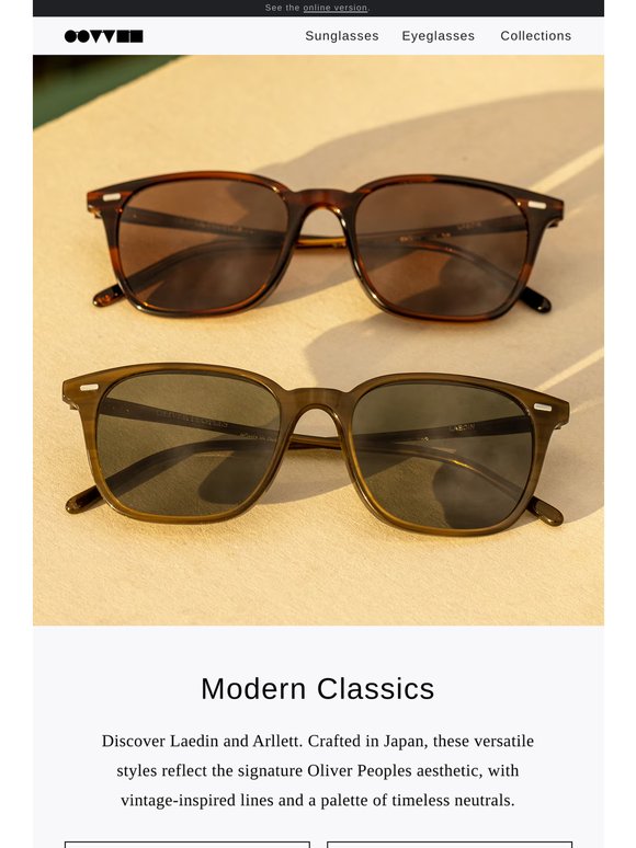 Laedin and Arllett: Classic Oliver Peoples Style