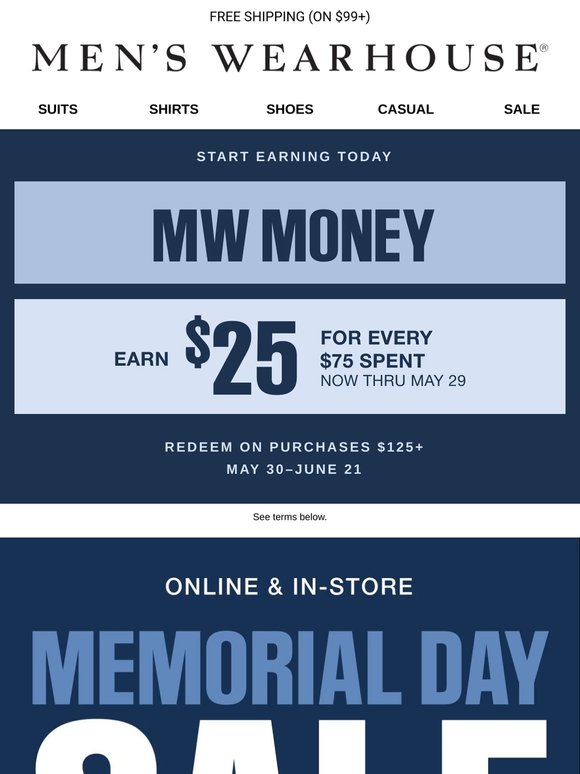 The Memorial Day Weekend Sale is on, —