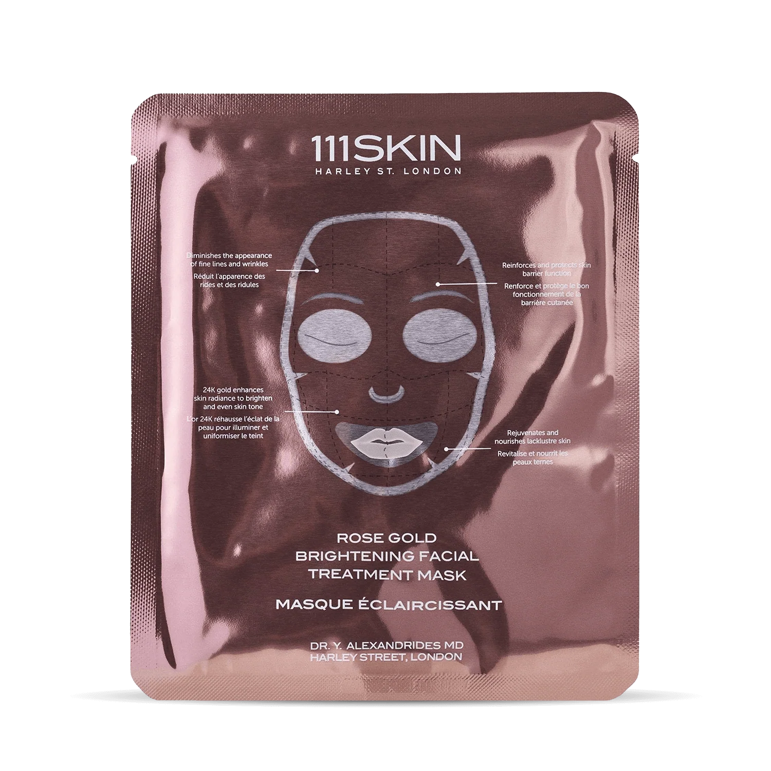 Image of Rose Gold Brightening Facial Treatment Mask