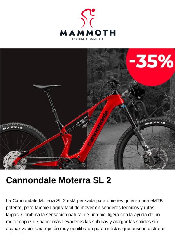 La eMTB que lo hace todo más fácil: Cannondale Moterra SL 2