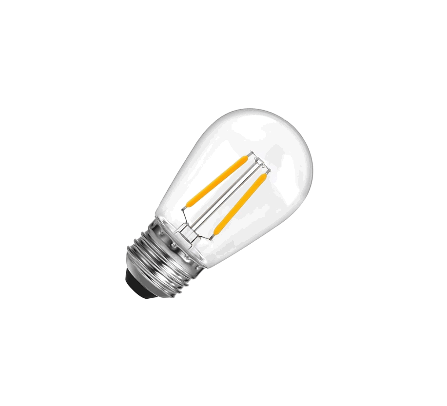 Lighto | LED filament | Grote fitting E27 | Helder | Kogellamp | 45mm | 2W | Dimbaar | Geschikt voor prikkabel