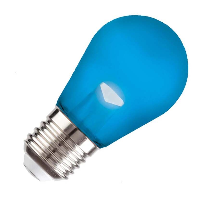 Lighto | LED filament | Grote fitting E27 | Blauw | Kogellamp | 45mm | 2W | Dimbaar | Geschikt voor prikkabel