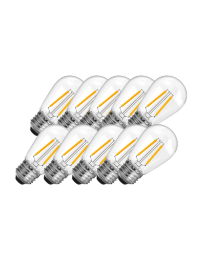 Lighto | LED filament | Grote fitting E27 | Helder | Kogellamp | 45mm | 2W | Dimbaar