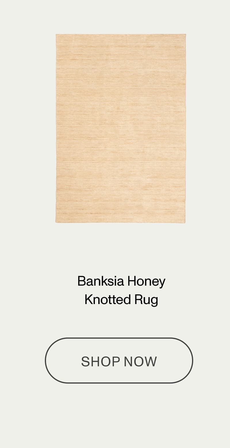 Banksia Honey Knotted Rug