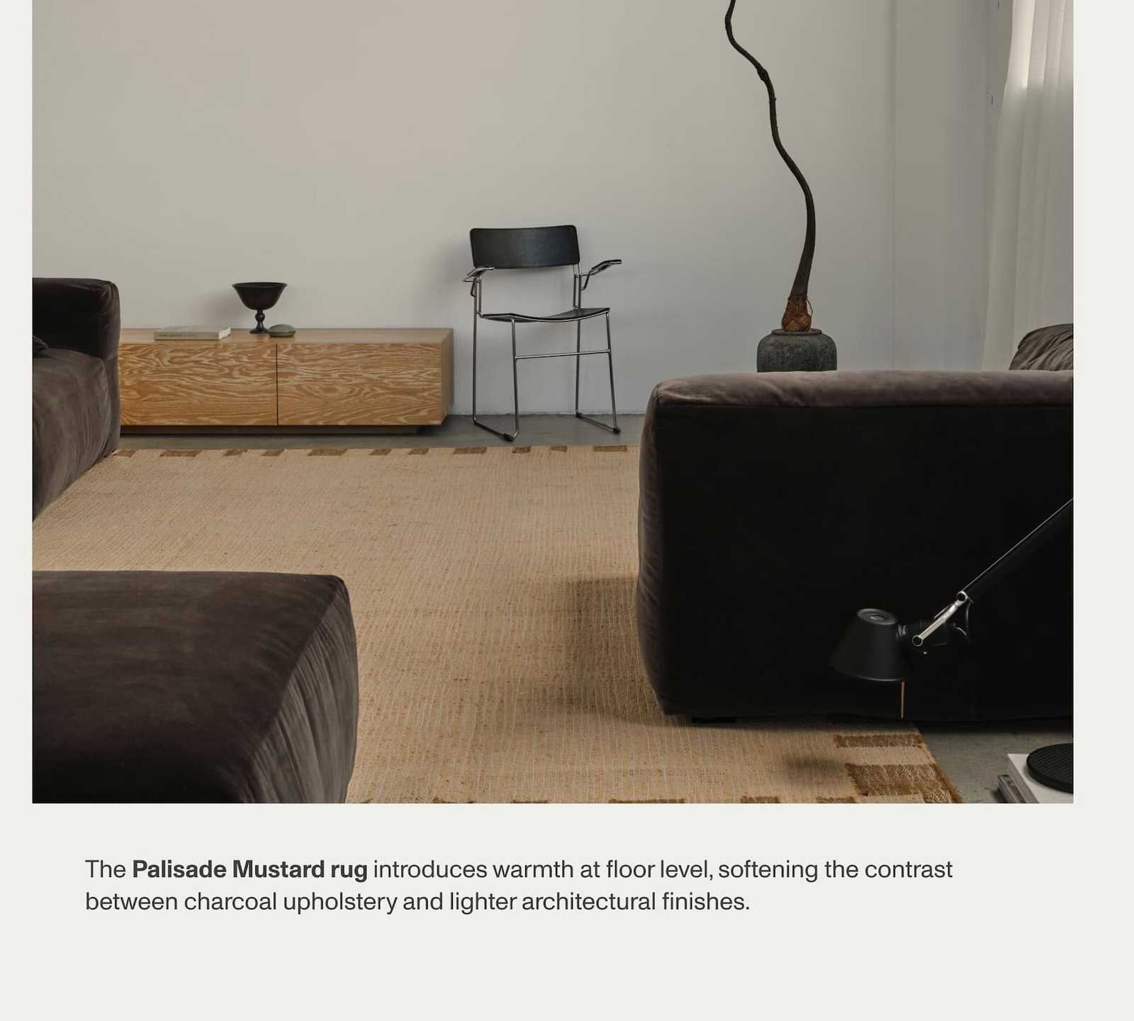Palisade Mustard Washable Jute Rug
