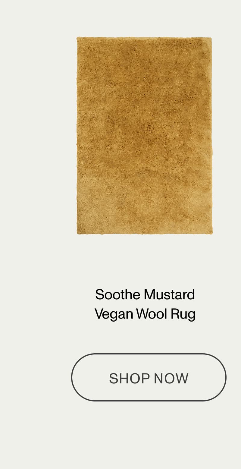 Soothe Mustard Vegan Wool Rug