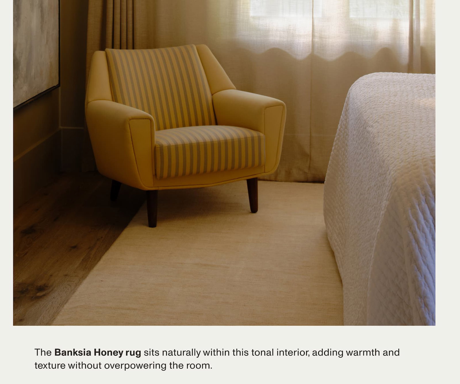 Banksia Honey Knotted Rug