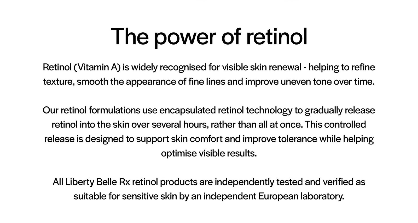 Power of retinol 