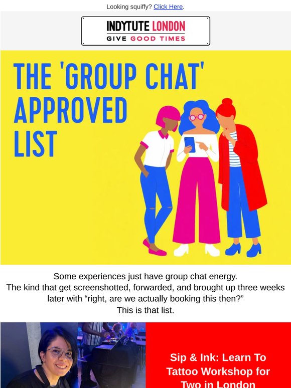 London plans the whole group chat can agree on