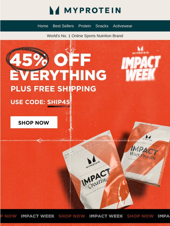 21 hours left 🏃💨 45% off + free shipping