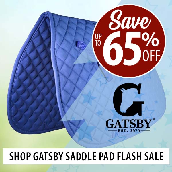 Shop Gatsby Saddle Pad Flash Sale—Save up to 65% Off!