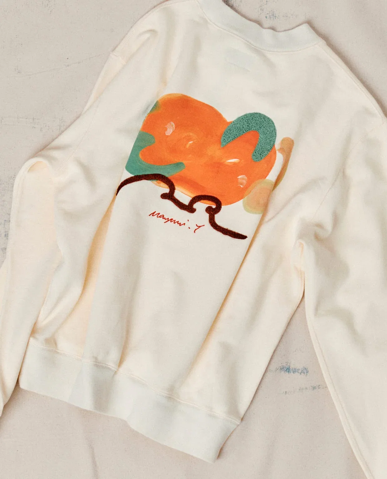 Image of Mayumi Y. for Drake’s Embroidered Cotton Sweatshirt