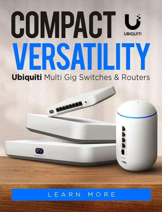 VENDOR Ubiquiti Compact Versatility