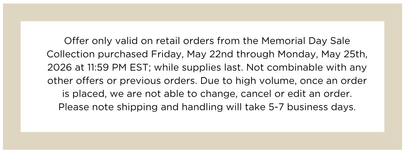 Memorial Day Sale Details