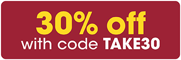 30% off with code TAKE30