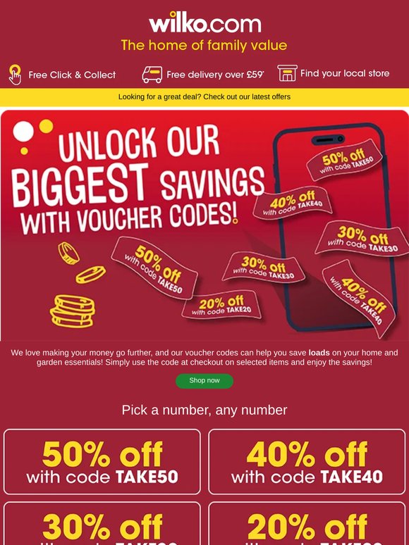 The not-so-secret code for up to 50% OFF 🤐