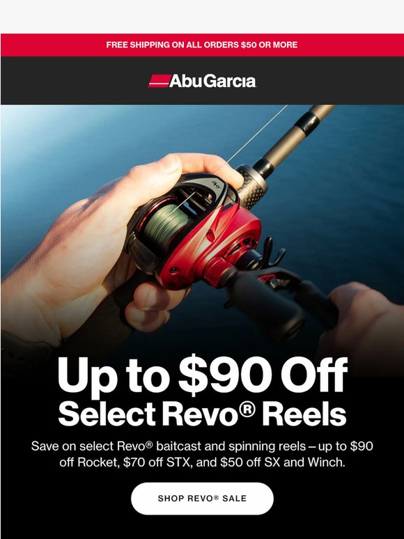 SALE 🚨 Up To $90 OFF Select Revo® Reels While Supplies Last!