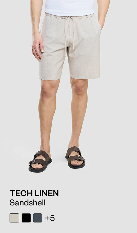 TECH LINEN SHORTS
