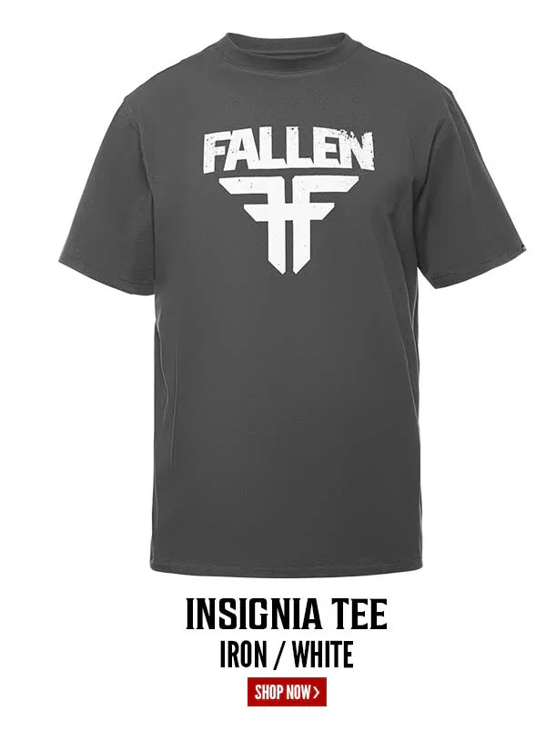 Insignia Tee | Iron/White