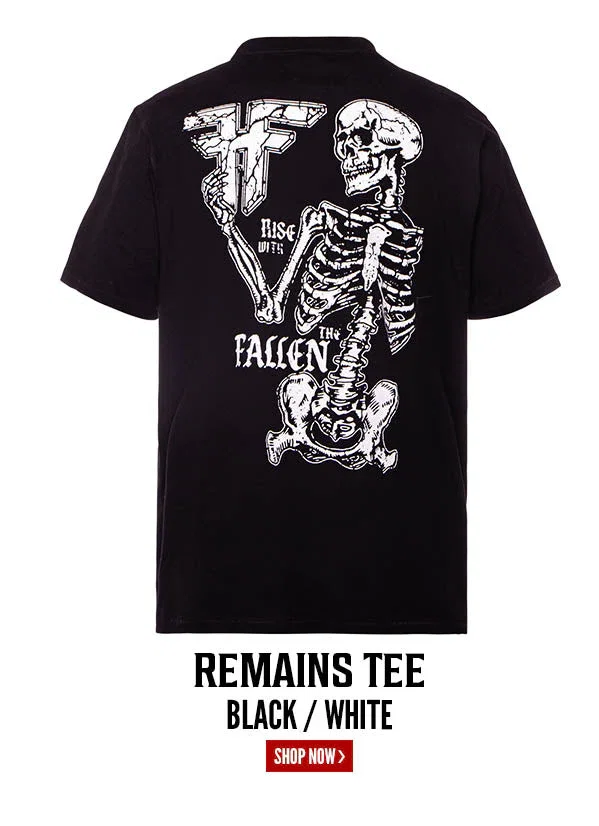 Remains Tee | Black/White
